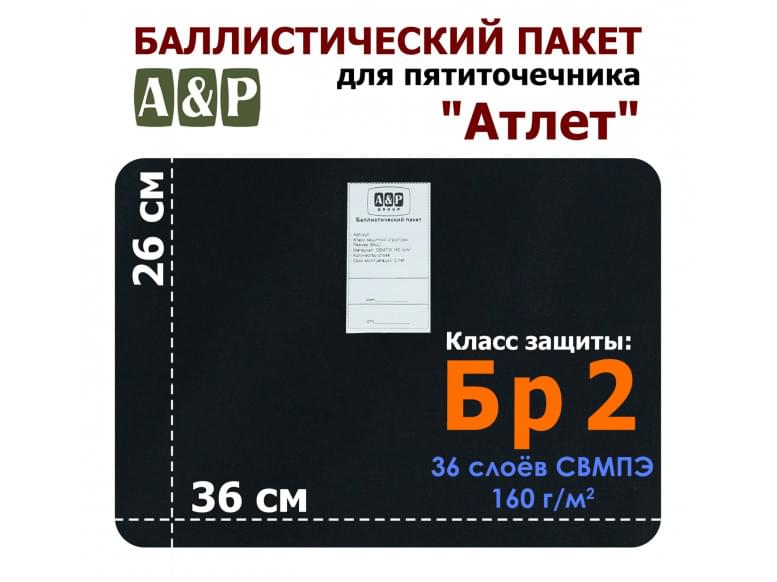 Баллистический пакет для пятиточечника "Атлет". Класс защитной структуры Бр 2.