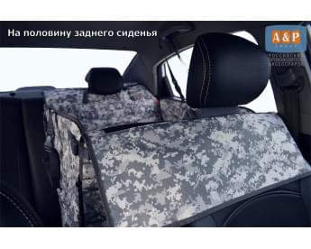 Автогамак Happy Dog Premium (Хэппи Дог Премиум). На половину сиденья. Цвет: серый пиксель.