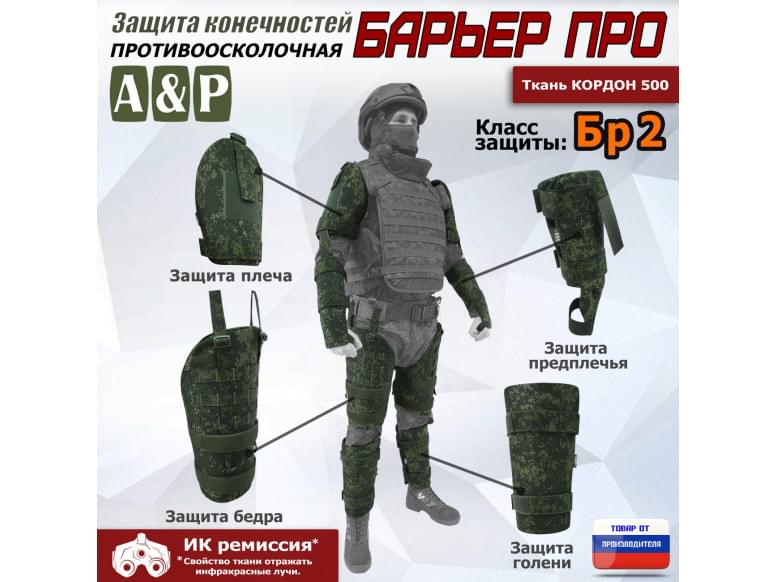 Комплект противоосколочной защиты "Барьер ПРО". Класс защиты Бр 2. 