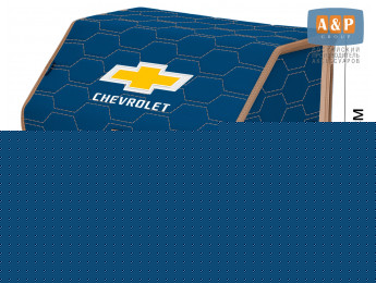 Органайзер-саквояж "Союз" в багажник Chevrolet (Шевроле), размер M. Цвет: синий с бежевой прострочкой Соты.